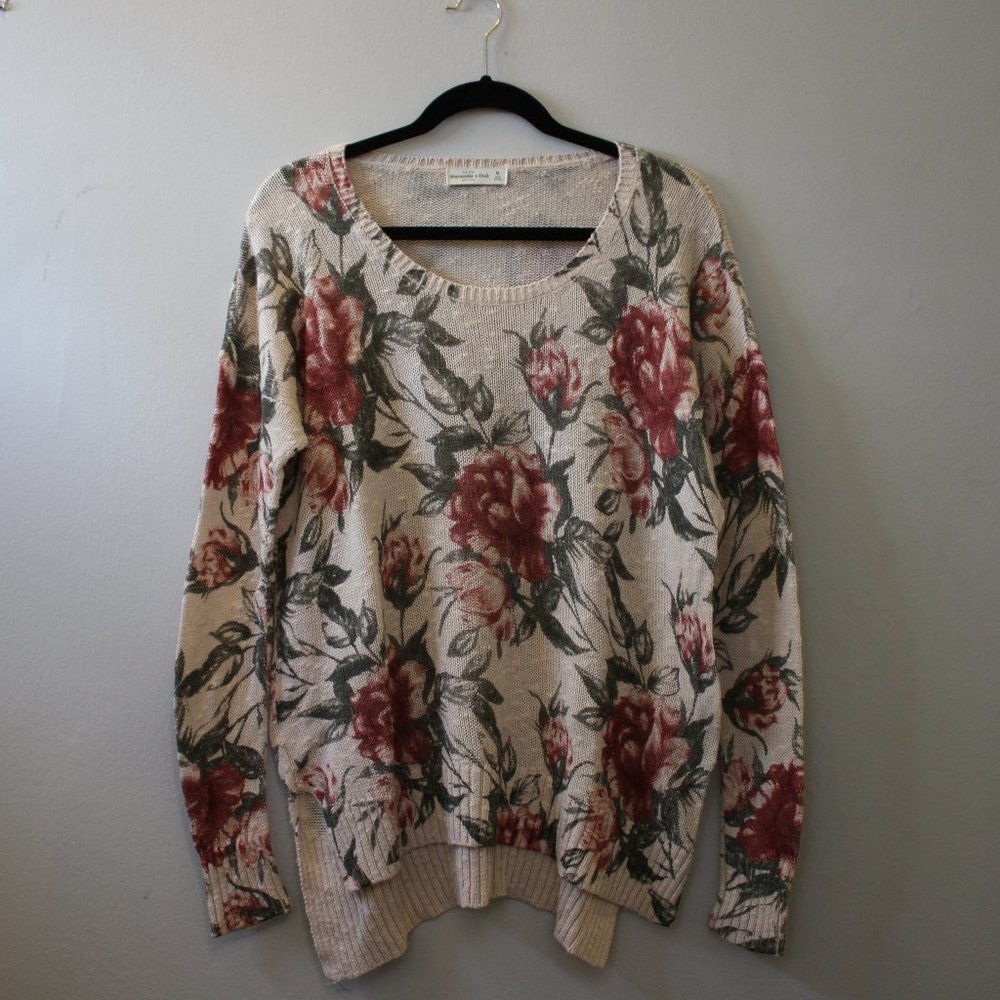 Abercrombie Floral Sweater